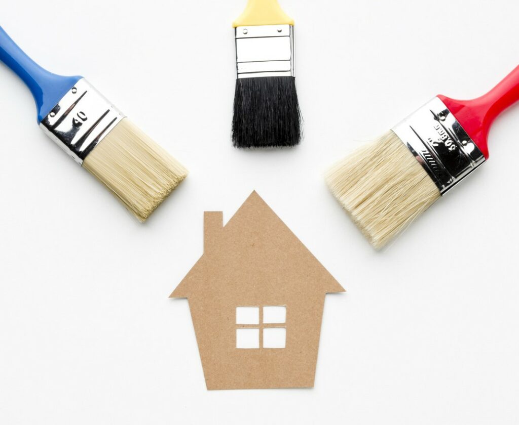 cardboard-house-paint-repair-brushes_Easy-Resize.com Usługi Remontowe Marka Chudyka